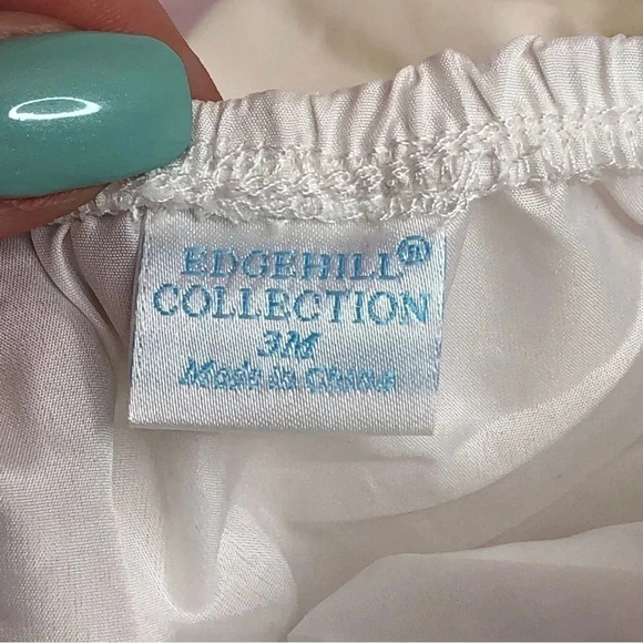 NWT Edgehill Collection dress ivory smocked charmeuse size 3 months - Picture 12 of 13